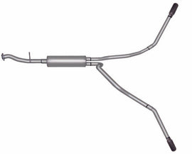 Gibson 99-01 Chevrolet Silverado 1500 Base 4.3L 2.5in Cat-Back Dual Extreme Exhaust - Aluminized