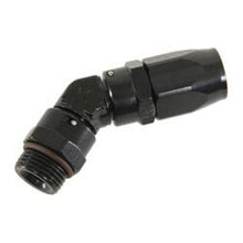 Load image into Gallery viewer, Fragola -8AN x 45 Degree x 9/16-18 (6) Hose End - Black