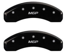 Load image into Gallery viewer, MGP 2 Caliper Covers MGP Black Finish Silver Characters 2018 Chevrolet Tahoe