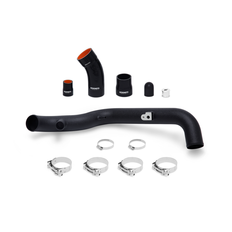 Mishimoto 2014+ Ford Fiesta ST Hot-Side Intercooler Pipe Kit - Wrinkle Black