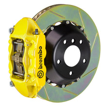 Load image into Gallery viewer, Brembo 15-18 M3 (CC Brake Eqpt) Rr GT BBK 4Pis Cast 380x28 2pc Rotor Slotted Type1-Yellow