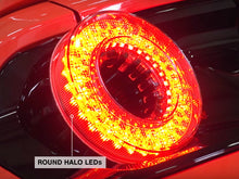 Load image into Gallery viewer, Raxiom 15-22 Ford Mustang Halo LED Tail Lights - Gloss Black Housing (Smoked Lens)