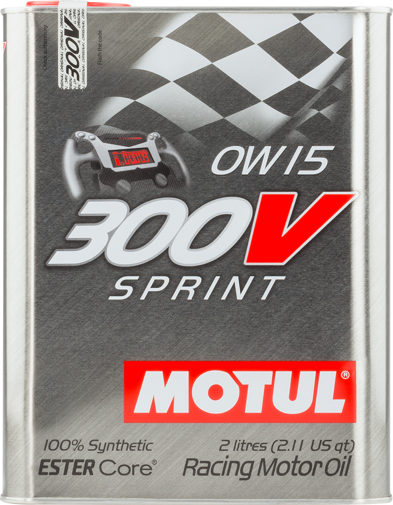 Motul 2L Synthetic-ester Racing Oil 300V SPRINT 0W15