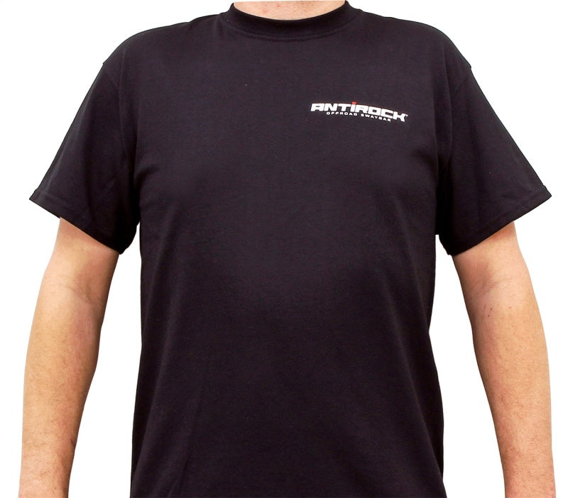 RockJock T-Shirt w/ Antirock Logos Front and Back Black XL