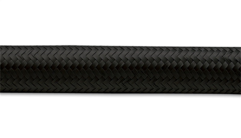 Vibrant -4 AN Black Nylon Braided Flex Hose (10 foot roll)