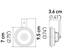 Load image into Gallery viewer, Hella Horn Kit Bx Blk Disc Mcycle 12V Univ