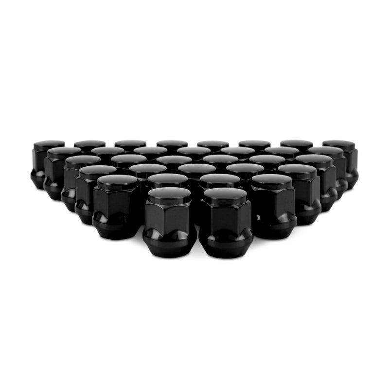 Mishimoto Steel Acorn Lug Nuts M14 x 1.5 - 32pc Set - Black