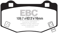 Load image into Gallery viewer, EBC 2015+ Ford Mustang (6th Gen) 5.2L (GT350) Shelby Redstuff Rear Brake Pads