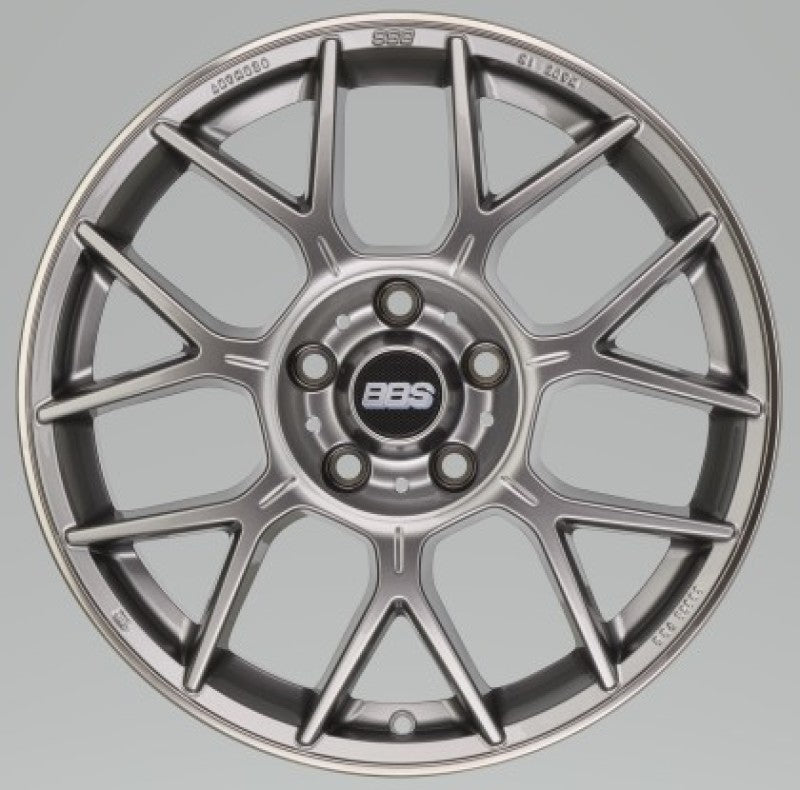 BBS XR 18x8 5x120 30mm Offset 82mm Bore PFS/Clip Req Gloss Platinum Wheel