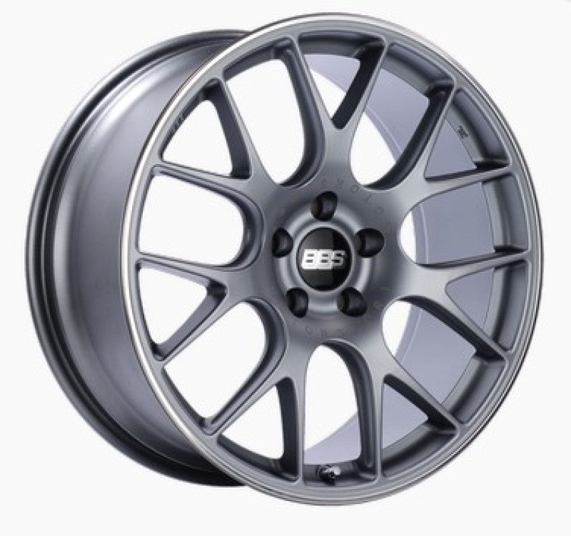 BBS CH-R 20x9 5x112 ET25 CB66.5 Satin Titanium Polished Rim Protector Wheel