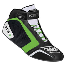 Load image into Gallery viewer, OMP KS-1 Shoes Black/White/Green - Size46