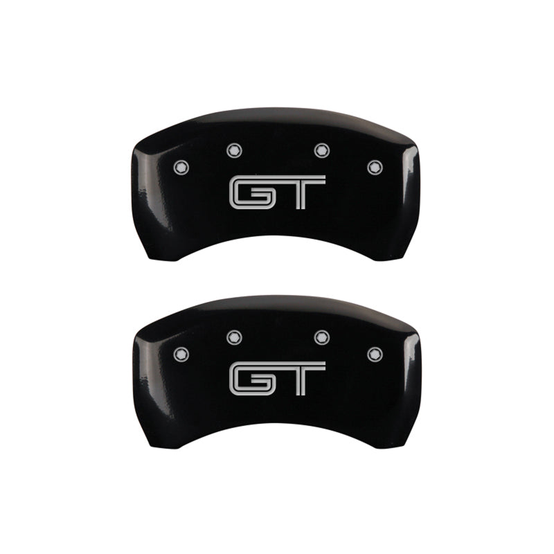 MGP Rear set 2 Caliper Covers Engraved Rear 2015/Bar & Pony Black finish silver ch