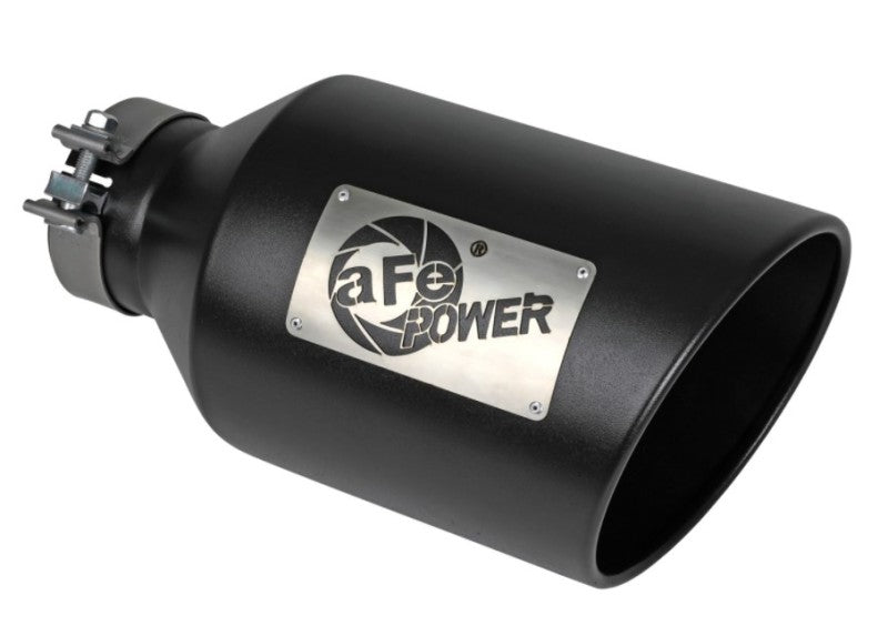 aFe Power MACH Force-Xp 409 Stainless Steel Clamp-on Exhaust Tip Black