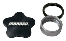 Load image into Gallery viewer, Moroso Universal Filler Cap Kit - 1-3/8-12 - Aluminum Bung - Black Anodized