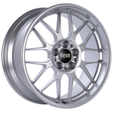 BBS RG-R 18x8.5 5x120 ET22 Diamond Silver Wheel -82mm PFS/Clip Required