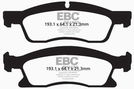 EBC 13+ Dodge Durango 5.7 Ultimax2 Front Brake Pads