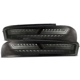 AlphaRex 16-18 Chevrolet Camaro PRO-Series LED Tail Lights Jet Black