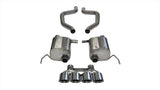 Corsa 17-19 Chevy Corvette Z06 (Grand Sport Only) 3in Axle Back Xtreme Exhaust Pol Quad 4.5in Tip