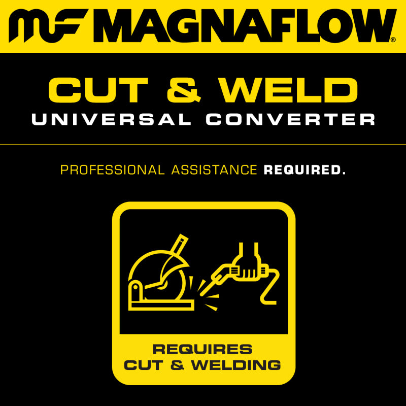 MagnaFlow Conv Univ 3in In/Out Center/Center Oval w/ 02 Sensor