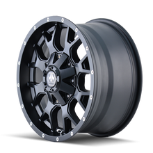 Load image into Gallery viewer, Mayhem 8015 Warrior 17x7.5 / 5x108 BP / 40mm Offset / 72.62mm Hub Matte Black Wheel