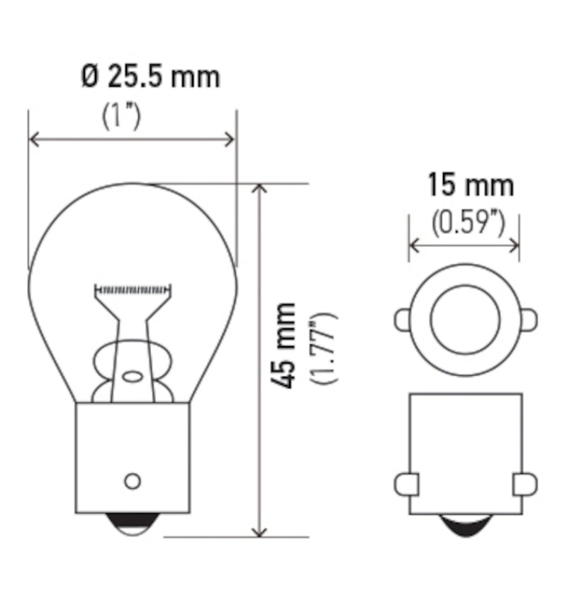 Hella Bulb 93 12V 13W BA15s S8