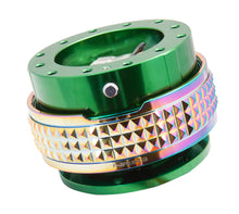 Load image into Gallery viewer, NRG Quick Release Kit - Pyramid Edition - Green Body / Neochrome Pyramid Ring