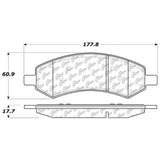 StopTech 06-17 Dodge Ram 1500 Street Performance Front Brake Pads