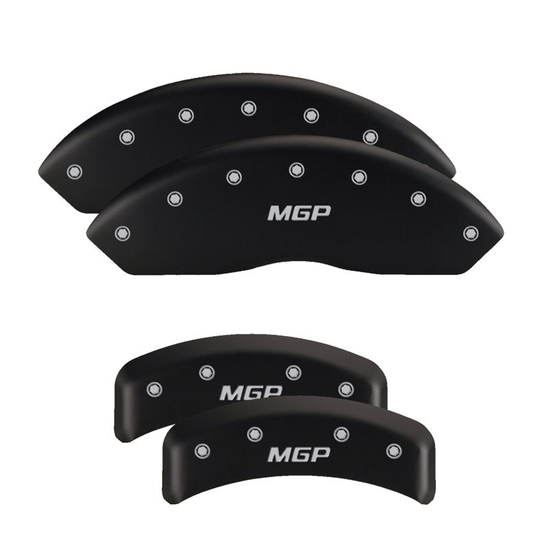 MGP 4 Caliper Covers Engraved Front & Rear MGP Red finish silver ch