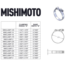 Load image into Gallery viewer, Mishimoto Stainless Steel T-Bolt Clamp 3.15in.-3.39in. (80mm-86mm)