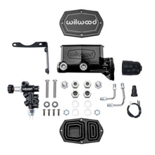 Load image into Gallery viewer, Wilwood Mopar Compact Tandem Master Cylinder Kit w/ Combination Valve 1in Bore - Black