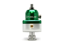 Load image into Gallery viewer, Fuelab 555 Carb Adjustable FPR Blocking 10-25 PSI (1) -8AN In (2) -8AN Out - Green
