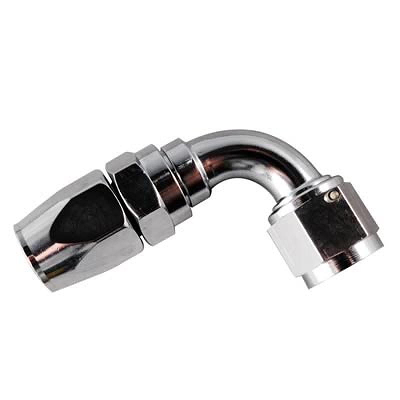 Fragola -12AN x 90 Degree Pro-Flow Hose End Chrome