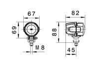 Load image into Gallery viewer, Hella Work Lamp Na 0Gr Md1242 Dt M50 1G0