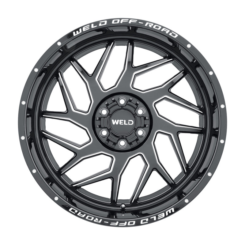 Weld Off-Road W117 20X10 Fulcrum 8X165.1 ET13 BS6.00 Gloss Black MIL 125.1