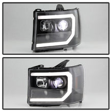 Load image into Gallery viewer, Spyder GMC Sierra 1500/2500/3500 07-13 Denali 08-13 LED Headlights Blk PRO-YD-GS07V2PL-BK