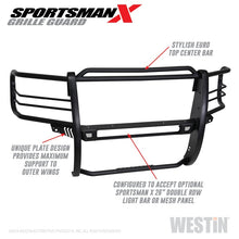 Load image into Gallery viewer, Westin 16-18 Chevy Silverado 1500 Sportsman X Grille Guard - Textured Black