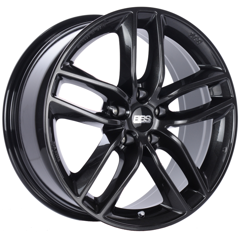 BBS SX 19x8.5 5x108 ET45 Crystal Black Wheel -70mm PFS/Clip Required