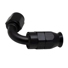 Load image into Gallery viewer, DeatschWerks 6 AN Female Flare Swivel 120-Degree Hose End PTFE - Anodized Matte Black