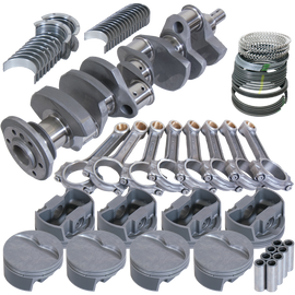 Eagle Chevy Pro Street 384 Rotating Assembly 4140 Crankshaft w/ 4340 I Beam Rods & Flat Top Pist
