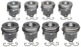 Mahle OE GM 5.7L 350 V8 Dish Coat .030 w/ P Aftermarket Version Piston Set (Set of 8)