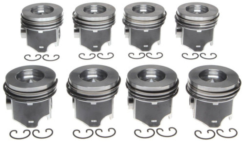 Mahle OE 06-09 6.0L Floating Pin GM Trucks Vin H 0.50MM Reduced Comp Piston Set (Set of 8)