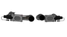 Load image into Gallery viewer, QTP 11-18 Dodge Challenger/Charger 5.7L 2.5in 304SS Aggressor Cutout Dual Mid Pipes