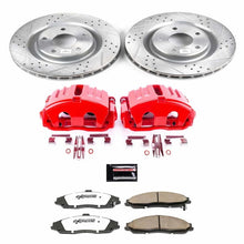 Load image into Gallery viewer, Power Stop 05-13 Chevrolet Corvette Front Z26 Street Warrior Brake Kit w/Calipers