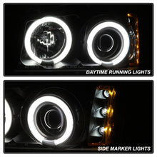 Load image into Gallery viewer, Spyder Chevy Silverado 1500 03-06 Projector HeadlightsCCFLHalo LED Blk High H1 PRO-YD-CS03-CCFL-BK