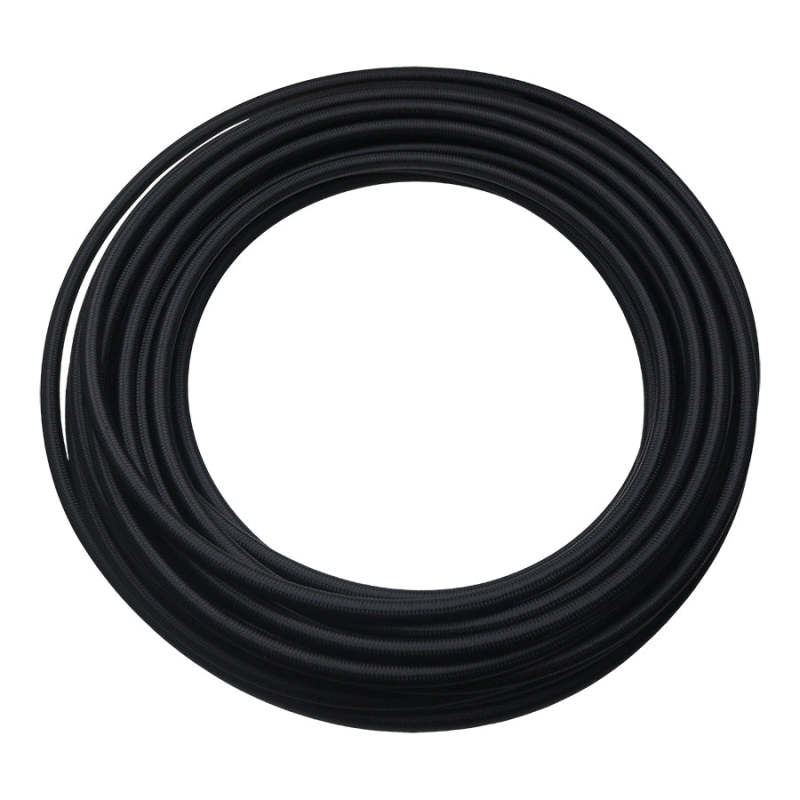 DeatschWerks 8AN Black Nylon Braided PTFE Hose - 50ft