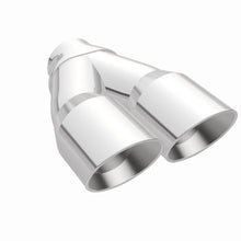 Load image into Gallery viewer, MagnaFlow Double Wall 3in Dual Round Polished Tip 2.25in Inlet