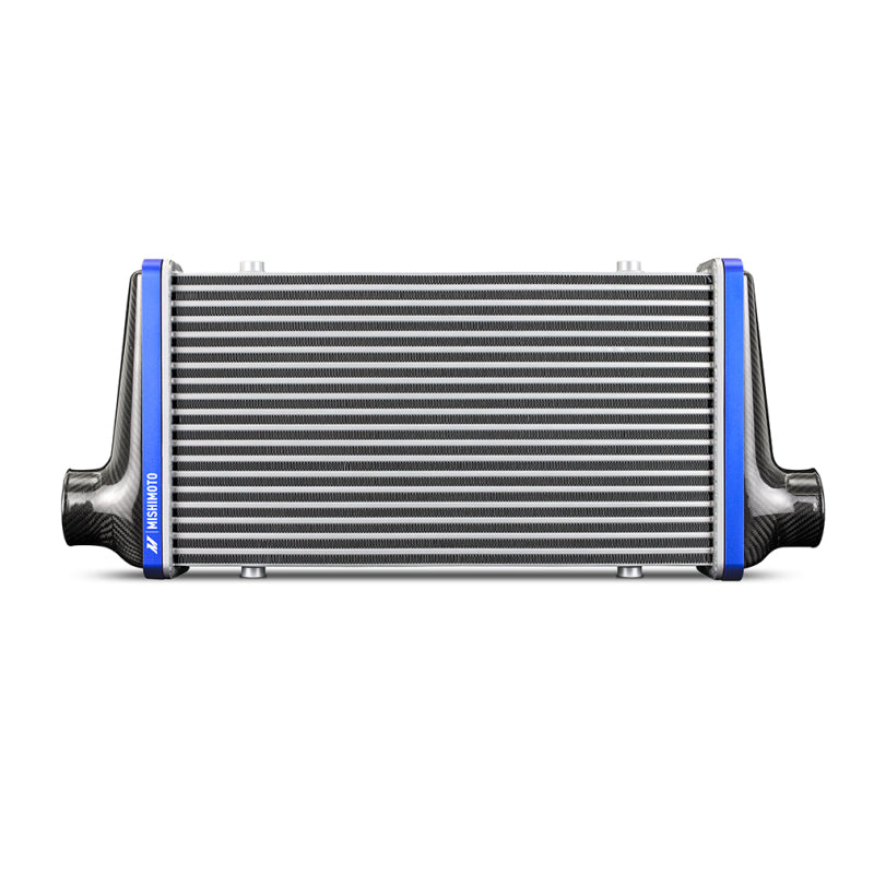 Mishimoto Universal Carbon Fiber Intercooler - Matte Tanks - 450mm Silver Core - S-Flow - BK V-Band