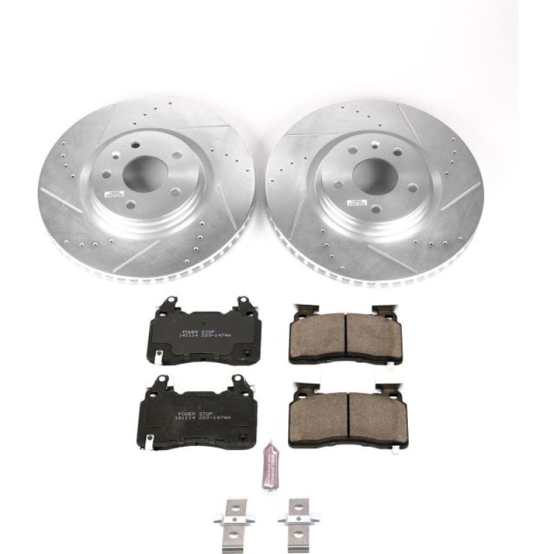 Power Stop 14-19 Chevrolet Corvette Front Z23 Evolution Sport Brake Kit