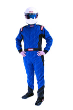 Load image into Gallery viewer, RaceQuip Blue Chevron-1 Suit - SFI-1 Medium