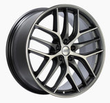 BBS CC-R 19x8.5 5x114.3 ET43 Satin Graphite Diamond Cut Polished Rim Protector Wheel -82mm PFS Req.